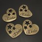 Lot of 200pcs mini brass love star heart dollhouse miniature toy/jewelry Charm CM628