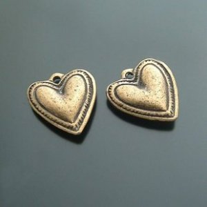 Lot of 100pcs mini brass love star heart dollhouse miniature toy/jewelry Charm CM599