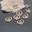 Lot of 400pcs mini brass love star heart dollhouse miniature toy/jewelry Charm CM615
