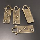 Lot of 200pcs mini brass love heart dollhouse miniature toy/jewelry Charm CM613