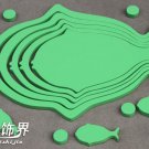 1 set 3D Solid fish wood Wall Stickers/Home white Decor