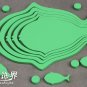 1 set 3D Solid fish wood Wall Stickers/Home white Decor