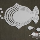 1 set 3D Solid fish wood Wall Stickers/Home white Decor