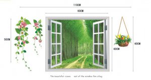 Window Decals on Wall Stickers Home Decoration Decor Vinyl Removable Mural Art ST001