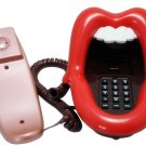 Corded Unique Decorative mouse lip love Telephone red TL004