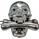 Corded Unique Decorative halloween creepy cross bone skull Telephone silver TL010