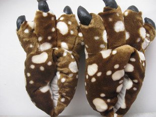 Adult Plush Monster Donkey Foot Paw Animal Claw Slipper party shoe SH037