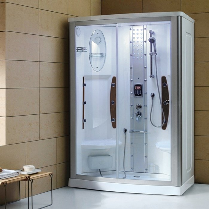 55" Mesa WS-803A Steam Shower Enclosure Unit (Left Side)