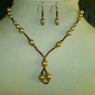 Fashion jewelry, champagne antique gold look, #SC0080