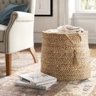 Aarya Hand-Braided Solid Natural Jute Basket