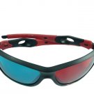 6 Pairs /lot Cool Blue Red 3D 3-D Glasses for Movie & Game & TV