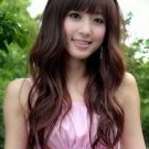 Woman Lady Dark Brown Wave Cosplay Party Hair wig wigs WL46