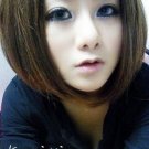 Woman Short Straight  Black / Dark Brown / Light Brown Fashion  Wigs With Wig Cap WD09
