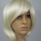 NEW WOMEN SHORT WHITE Cosplay Hair Wigs WD23