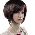 Dark Brown Short Straight Cosplay Party Hair Full wigs WD48