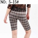 Render Pants Printing Cowboy Trousers Retro Grid Leggings T25