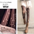 Lady Black Fishnet Stockings Hole Sox Pierced Stockings T13