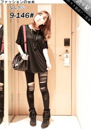 Lady Woman Irregularity Render Pants Cotton Trousers Leggings T17