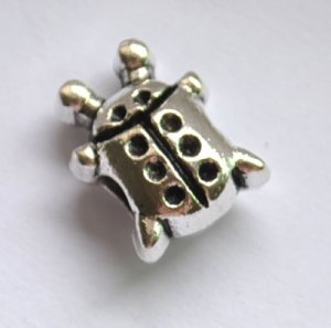 5pcs Ladybird Spacer Charm Beads Fits Bracelet Chain P156