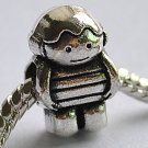5pcs Astronaut Spacer Charm Beads Fits Bracelet Chain P162