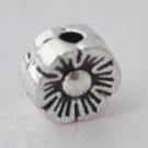 100pcs Silver Alloy Flower Beads Charm Fits Bracelet P181