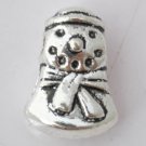 20Pcs Silver Alloy Snowman Beads Charm Fits Bracelet P196