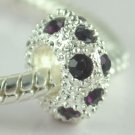 5PCS Rhinestone Beads Charm Fits Bracelet P199