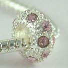 5PCS Rhinestone Beads Charm Fits Bracelet P202