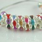 100PCS Rhinestone Beads Charm Fits Bracelet P205