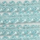 100pcs Faceted Glass Crystal Blue Beads 6mm Fits Bracelet C08