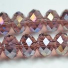 72pcs Faceted Glass Crystal Sienna AB Beads 8mm Fits Bracelet C29