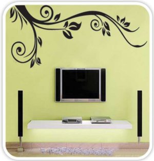 DIY Removable Wall Art Deco Decal Stickers Flower&Acirc;&nbsp;WB61