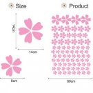 DIY Removable Wall Art Deco Decal Stickers Pink Flowers WB62