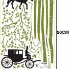 DIY Removable Art Deco Decal Wall Stickers Carriage WB72