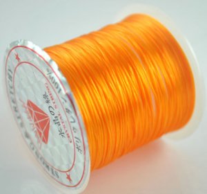 1Roll Stretch & Strong Orange Crystal Line Jewelry Finding 126cm&Acirc;&nbsp;P216