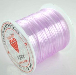 1Roll Stretch & Strong Voilet Crystal Line Jewelry Finding 126cm&Acirc;&nbsp;P218