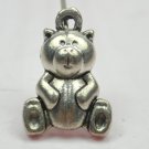 100pcs Silver Alloy Bear Chain Beads Charm Pendants P268
