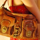 Large genuine leather Coach bag
