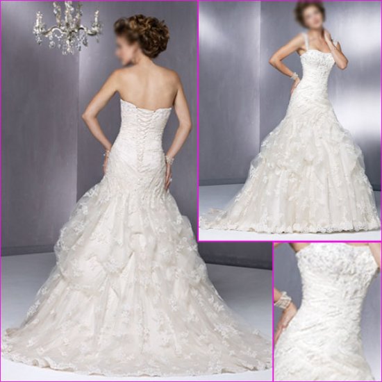 Free Shipping !2010 New styles Strapless/A-Line/Wedding Dress YY030