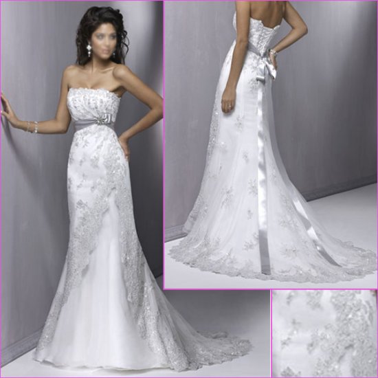Free Shipping!!Graceful/Strapless/Sheath/Wedding Dress/YY162