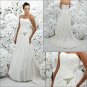 Free Shipping!! Elegant/Strapless/A-Line/Princess/Floor-length/Wedding Dress/YY189