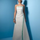 Laconic/Strapless/Embroidery&Beadings/A-Line /Princess/Wedding Dress/AA001