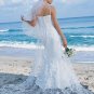 Decent/Spaghetti Satin/&Mesh/Strap/A-Line/Princess/Floor-Length/Wedding Dress/AA017