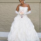 Beautiful/Strapless&Gather/Taffeta/A-Line/Princess/Floor Length/Wedding Dress/AA019