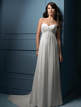 Sweety/Strapless/Sweetheart Neckline/A-Line/Princess/Floor Length/Wedding Dress/AA054