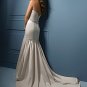 Noble/Strapless/Satin/with Beadings/Mermaid/Floor Length/Wedding Dress/AA055