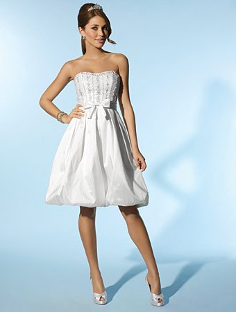 Free Shipping!!Lovely/Strapless/Knee Length/Wedding Dress/AA120