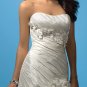 Graceful/Strapless/Mermaid/Trumpet/Taffeta/with Handmade/Flower/Wedding Dress/AA140