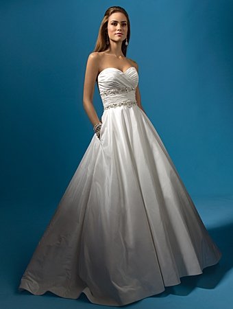 Free Shipping!! Recherche/Strapless/Taffeta/A-Line/Princess/Bridal Gown/AA145