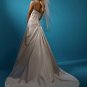 Elegant/Backless/A-Line/Princess/Floor Length/Satin with Appliques/Bridal Gown/AA155